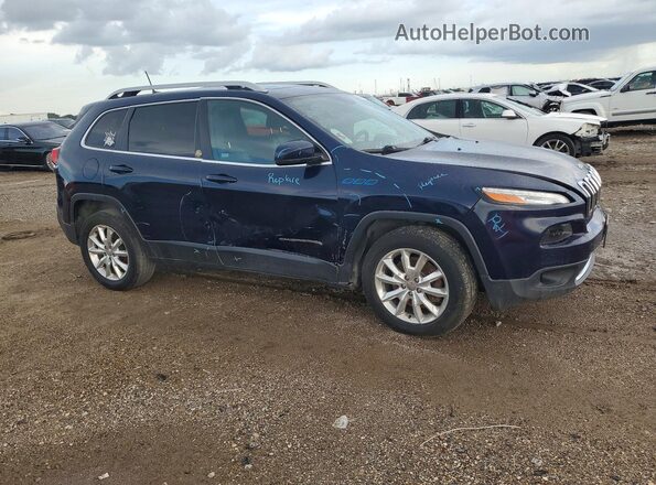 1C4PJMDS7GW123266 2016 JEEP CHEROKEE Blue Przód prawy