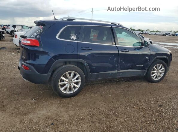 1C4PJMDS7GW123266 2016 JEEP CHEROKEE Blue Tył prawy