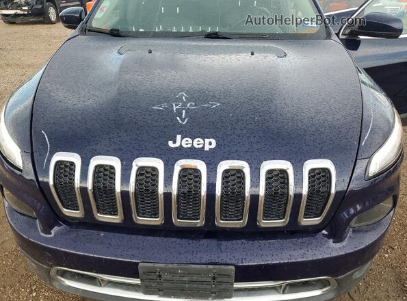 1C4PJMDS7GW123266 2016 JEEP CHEROKEE Blue Widok wnętrza z tyłu