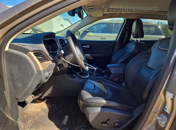 1C4PJMDS7HW653917 2017 JEEP CHEROKEE Beige წინა სალონის ხედი