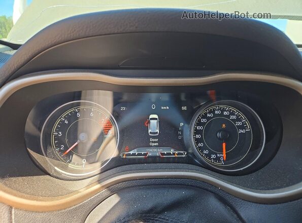 1C4PJMDS7HW653917 2017 JEEP CHEROKEE Beige ხელსაწყოთა პანელის ხედი
