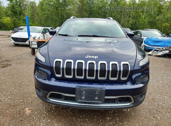 1C4PJMDS9GW339541 2016 JEEP CHEROKEE Синий Вид спереди