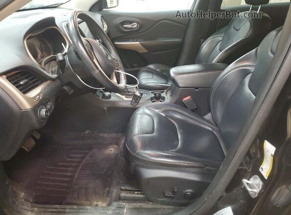 1C4PJMDS9HW601236 2017 JEEP CHEROKEE Black Widok wnętrza z przodu