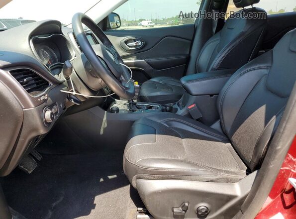 1C4PJMDX1KD347472 2019 JEEP CHEROKEE Burgundy Front interior view