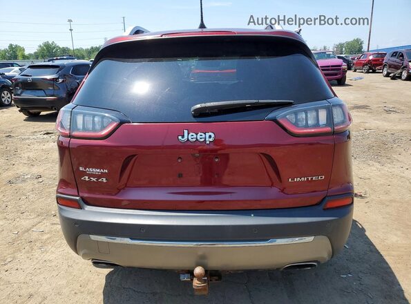 1C4PJMDX1KD347472 2019 JEEP CHEROKEE Burgundy Rear view
