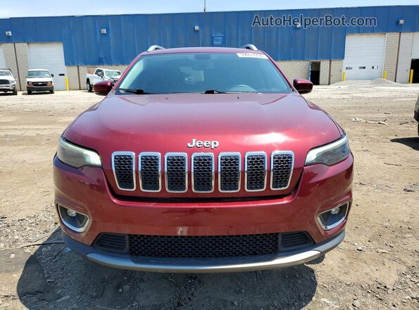 1C4PJMDX1KD347472 2019 JEEP CHEROKEE Burgundy Front view
