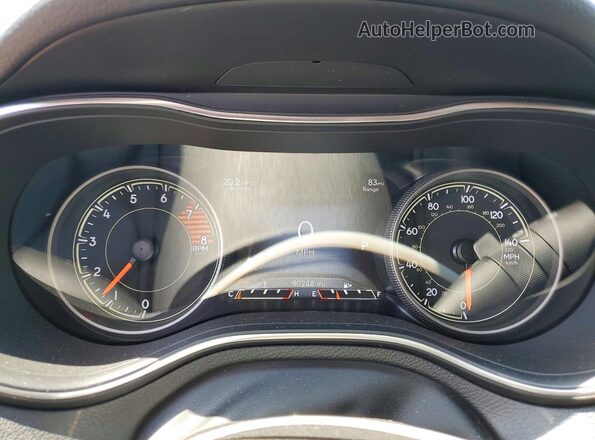 1C4PJMDX1KD347472 2019 JEEP CHEROKEE Burgundy Instrument cluster view