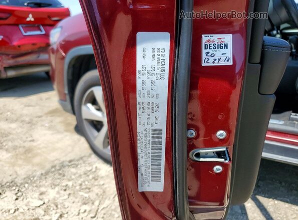 1C4PJMDX1KD347472 2019 JEEP CHEROKEE Burgundy VIN sticker view