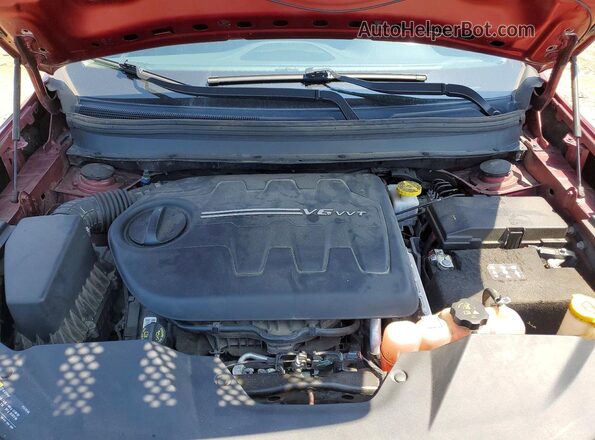 1C4PJMDX1KD347472 2019 JEEP CHEROKEE Burgundy Engine compartment view