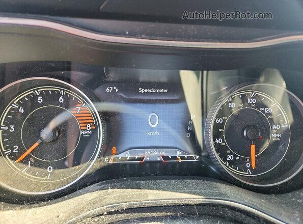 1C4PJMDX1LD619620 2020 JEEP CHEROKEE Green ხელსაწყოთა პანელის ხედი