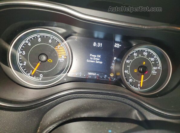 1C4PJMDX2KD197890 2019 JEEP CHEROKEE White Instrument cluster view
