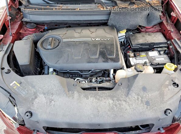 1C4PJMDX2KD236591 2019 JEEP CHEROKEE Красный Вид подкапотного пространства