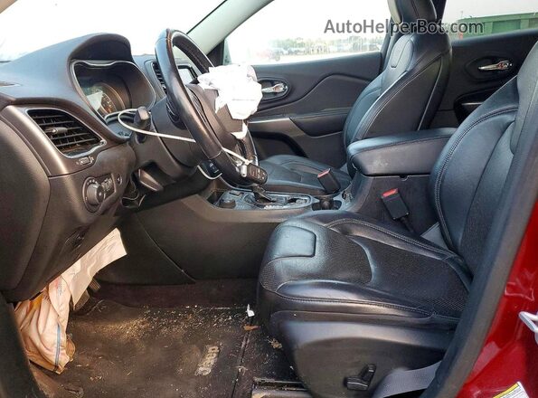1C4PJMDX2KD236591 2019 JEEP CHEROKEE Красный Вид салона спереди