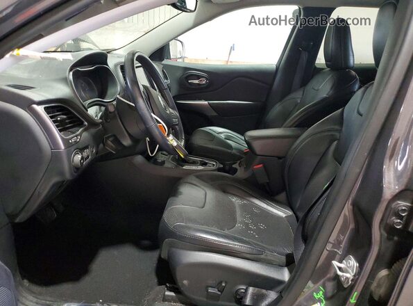 1C4PJMDX3KD424973 2019 JEEP CHEROKEE Gray წინა სალონის ხედი