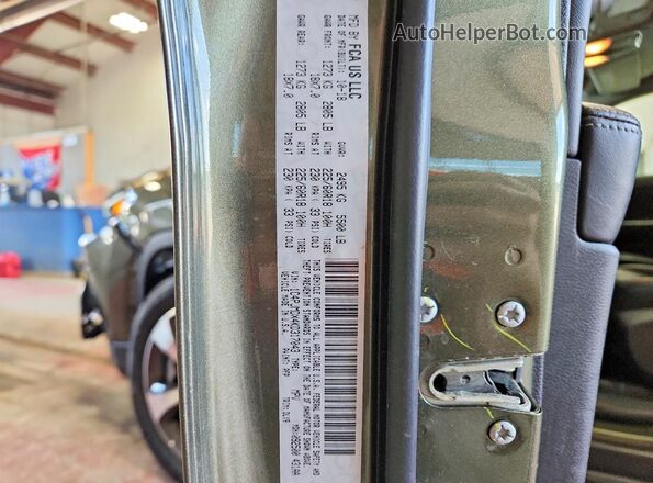 1C4PJMDX4KD317043 2019 JEEP CHEROKEE Зеленый Вид наклейки с VIN-кодом
