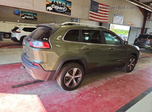 1C4PJMDX4KD317043 2019 JEEP CHEROKEE Зеленый Задняя правая четверть