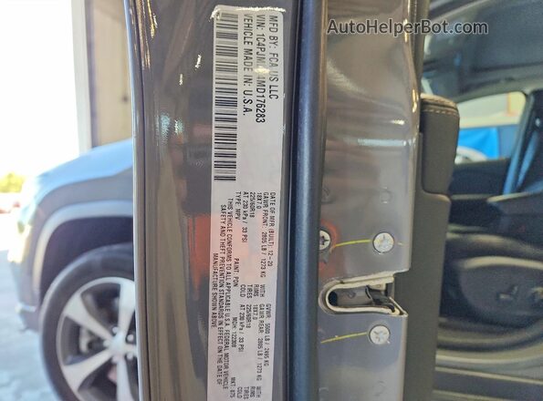 1C4PJMDX4MD176283 2021 JEEP CHEROKEE Silver Widok naklejki z numerem VIN