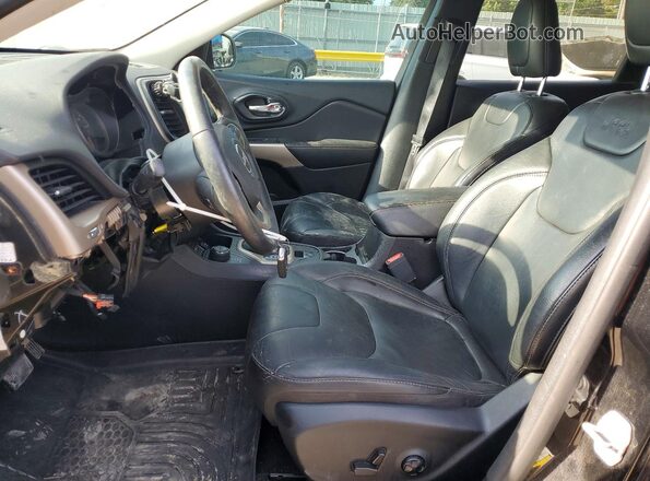 1C4PJMDX5JD521736 2018 JEEP CHEROKEE Black წინა სალონის ხედი