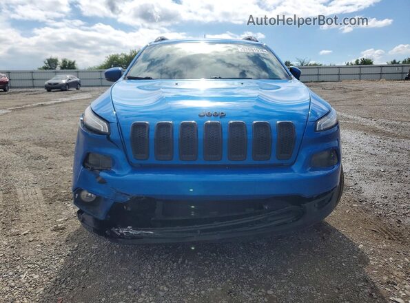 1C4PJMDX5JD541629 2018 JEEP CHEROKEE Blue Вид спереду