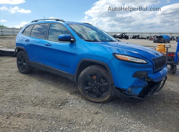 1C4PJMDX5JD541629 2018 JEEP CHEROKEE Blue Передня права чверть