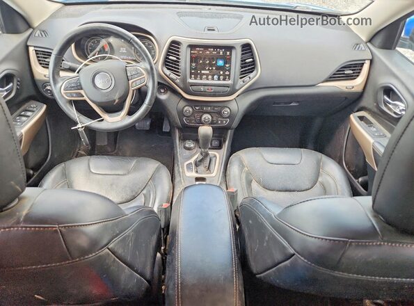 1C4PJMDX5JD541629 2018 JEEP CHEROKEE Blue Вид панелі приладів