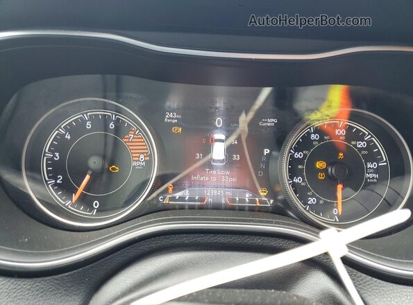1C4PJMDX5KD303619 2019 JEEP CHEROKEE Black Widok zestawu wskaźników