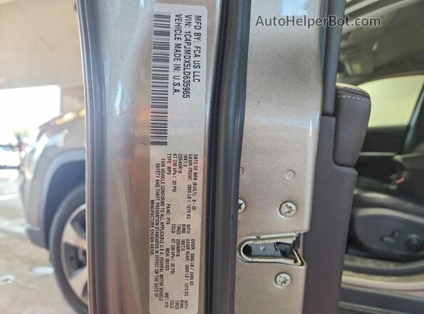 1C4PJMDX5LD635965 2020 JEEP CHEROKEE Tan VIN sticker view