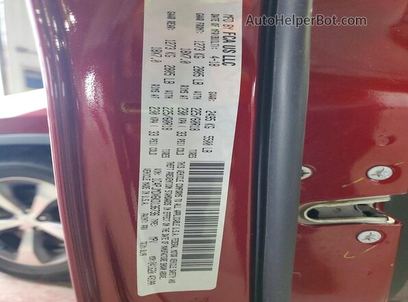 1C4PJMDX6KD136736 2019 JEEP CHEROKEE Burgundy Vista del compartimento del motor