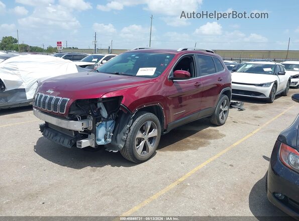 1C4PJMDX6KD435353 2019 JEEP CHEROKEE Red Przód lewy