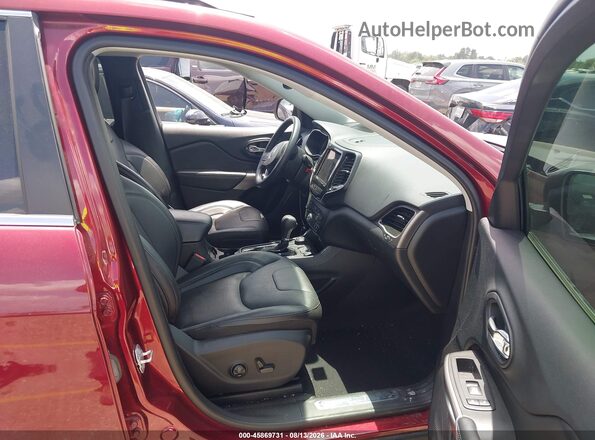 1C4PJMDX6KD435353 2019 JEEP CHEROKEE Red Widok wnętrza z przodu