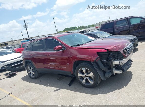 1C4PJMDX6KD435353 2019 JEEP CHEROKEE Red Widok wnętrza 360 stopni
