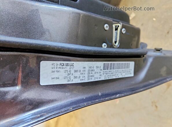 1C4PJMDX7JD610272 2018 JEEP CHEROKEE Gray VIN sticker view