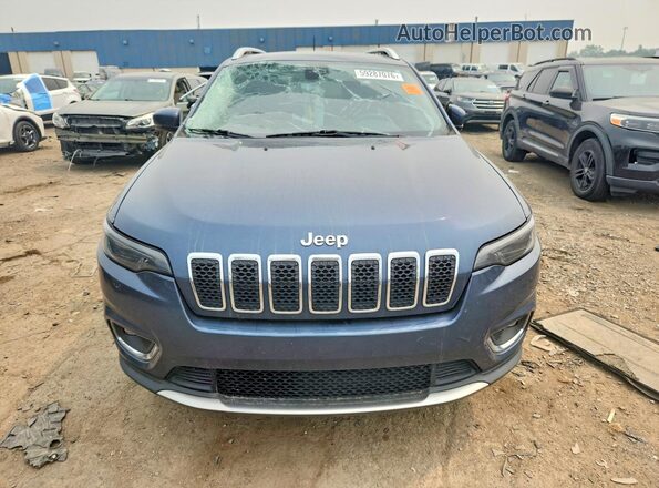 1C4PJMDX7LD583058 2020 JEEP CHEROKEE Синий Вид спереди