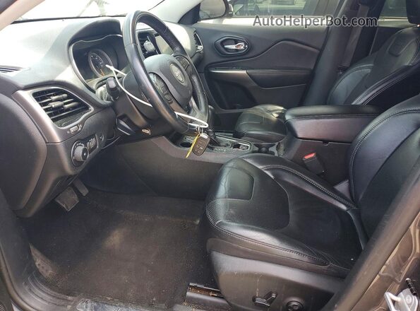 1C4PJMDX8KD284077 2019 JEEP CHEROKEE Charcoal Widok wnętrza z przodu