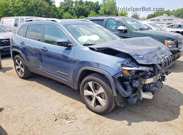 1C4PJMDX8KD480259 2019 JEEP CHEROKEE Blue Передня права чверть