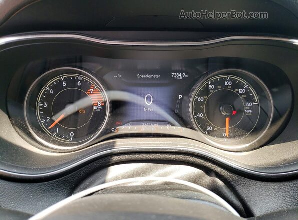 1C4PJMDX8KD480259 2019 JEEP CHEROKEE Blue Вид щитка приладів