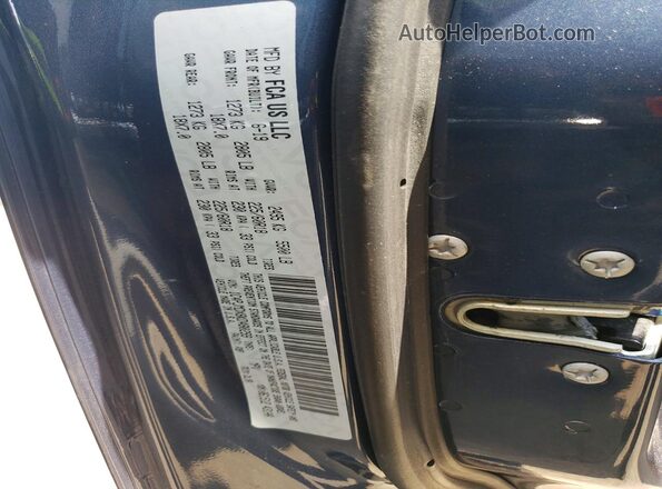 1C4PJMDX8KD480259 2019 JEEP CHEROKEE Blue Панорамний вид салону 360°