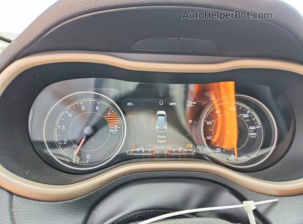 1C4PJMDX9JD541049 2018 JEEP CHEROKEE Черный Вид щитка приборов