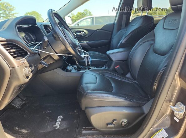 1C4PJMDX9KD292382 2019 JEEP CHEROKEE Gray Вид салону спереду