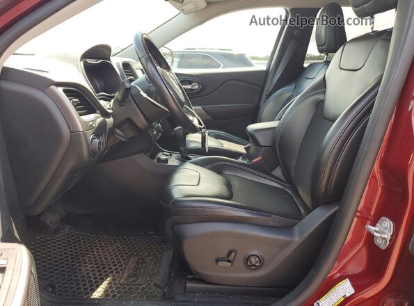 1C4PJMLB1KD101219 2019 JEEP CHEROKEE Темно-бордовый Вид салона спереди