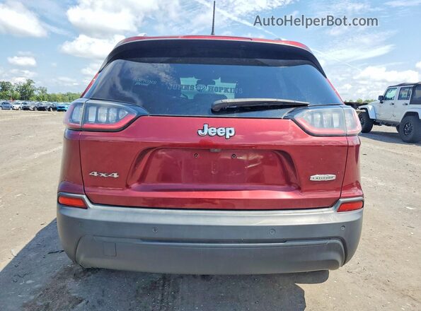 1C4PJMLB1KD101219 2019 JEEP CHEROKEE Темно-бордовый Вид сзади