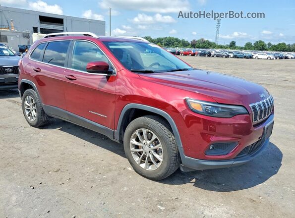 1C4PJMLB1KD101219 2019 JEEP CHEROKEE Темно-бордовый Передняя правая четверть