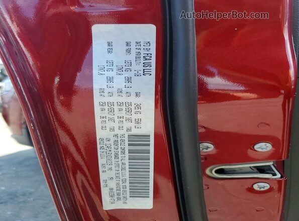 1C4PJMLB1KD101219 2019 JEEP CHEROKEE Темно-бордовый Вид наклейки с VIN-кодом
