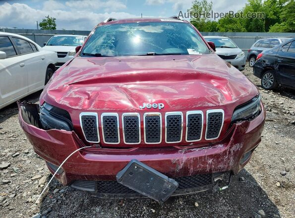 1C4PJMLB1KD195005 2019 JEEP CHEROKEE Burgundy Vista frontal