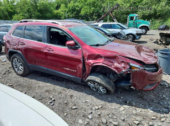 1C4PJMLB1KD195005 2019 JEEP CHEROKEE Burgundy Delantero derecho