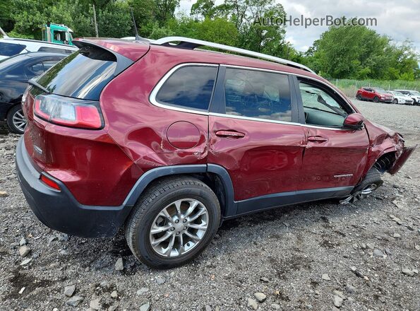 1C4PJMLB1KD195005 2019 JEEP CHEROKEE Burgundy Trasero derecho