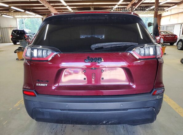 1C4PJMLB1MD148530 2021 JEEP CHEROKEE Red უკანა ხედი