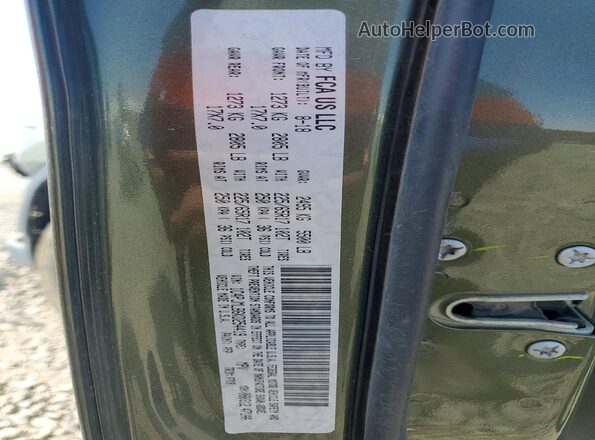 1C4PJMLB6KD254419 2019 JEEP CHEROKEE Green Vista de la etiqueta del VIN