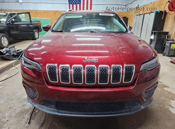 1C4PJMLB7KD407616 2019 JEEP CHEROKEE Burgundy Widok z przodu