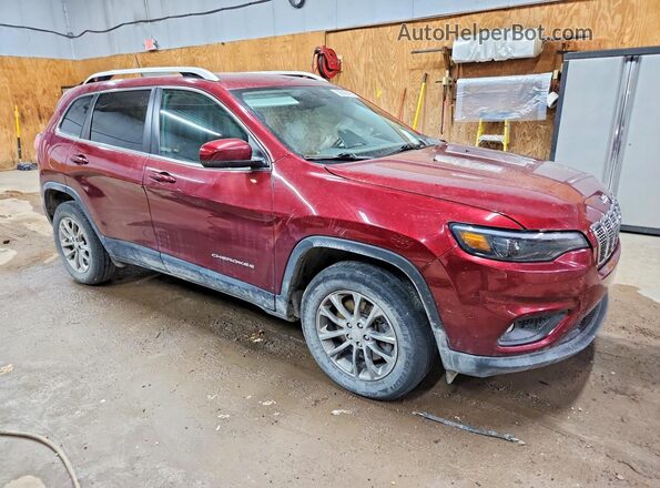 1C4PJMLB7KD407616 2019 JEEP CHEROKEE Burgundy Przód prawy